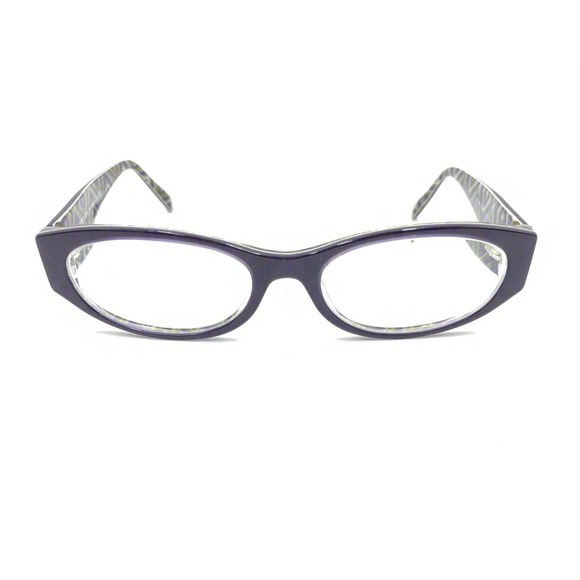 Prada VPR 03P MAT-1O1 Purple Oval Eyeglasses Frames 53-17 140 Italy Designer - Picture 6 of 12